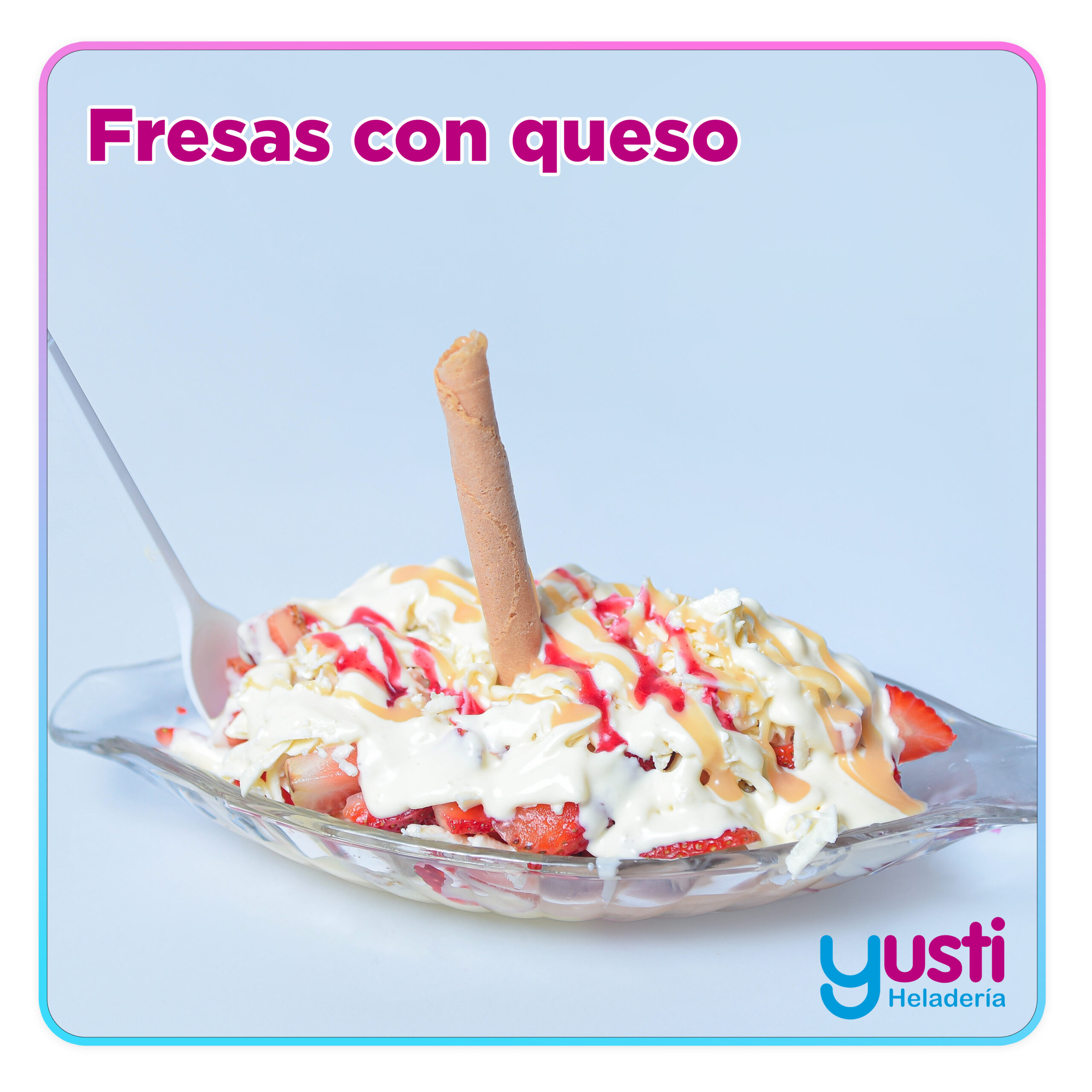 Fresas con queso